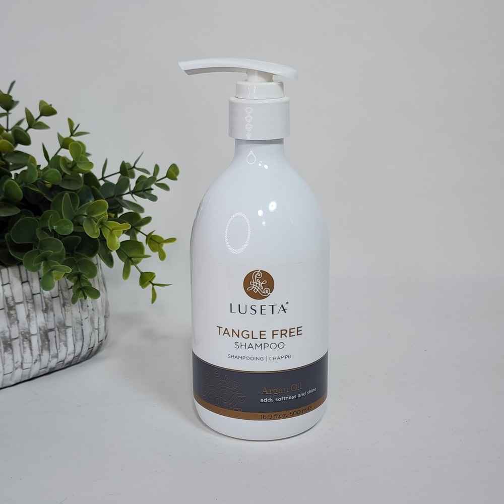 Luseta Tangle Free Shampoo 16.9 fl oz / 500 mL Argan Oil Adds Softness & Shine